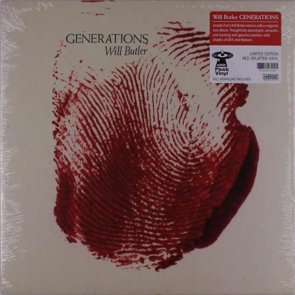 Generations (Limited Edition) (Red Splatter Vinyl) - Will Butler - LP