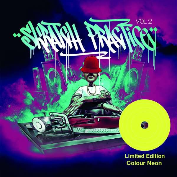 Scratch Practice Vol 2 (Limited Edition) (Neon Yellow Vinyl) - DJ T-Kut - LP