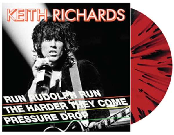 Run Rudolph Run (Limited Edition) (Red/Black Splatter Vinyl) - Keith Richards - Single 12