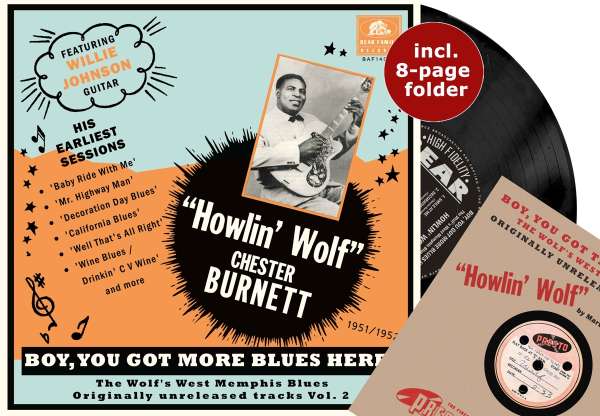 Boy, You Got More Blues Here! The Wolf's West Memphis Blues Vol. 2 (45 RPM) - Howlin' Wolf - Single 10