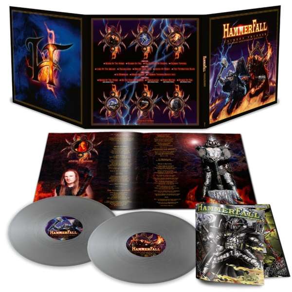Crimson Thunder (20 Year Anniversary) (remastered) (Limited Platinum Edition) (Silver Vinyl) - HammerFall - LP