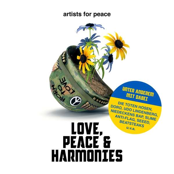 Love, Peace & Harmonies (Limited Edition) (Yellow/Blue Vinyl) - Artists For Peace - LP