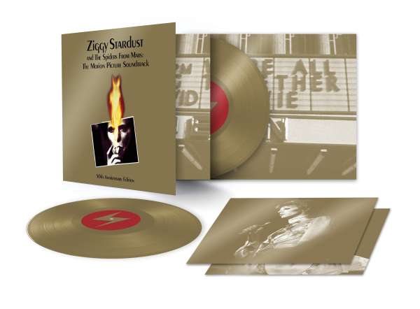 Ziggy Stardust And The Spiders From Mars: The Motion Picture Soundtrack (50th Anniversary Edition) (Gold Vinyl) - David Bowie (1947-2016) - LP