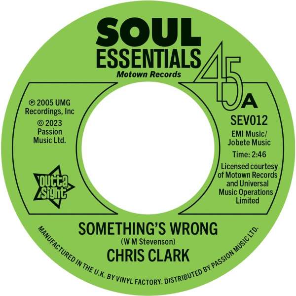 Something's Wrong/Do I Love You (Indeed I Do) - Chris Clark - Single 7