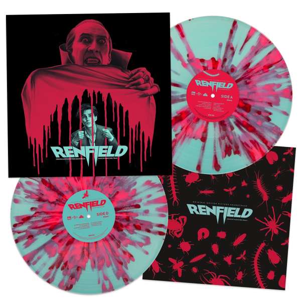 Renfield (180g) (Deluxe Edition) (Seaglass Blue w/ Pink & Red Splatter Vinyl) - Marco Beltrami - LP