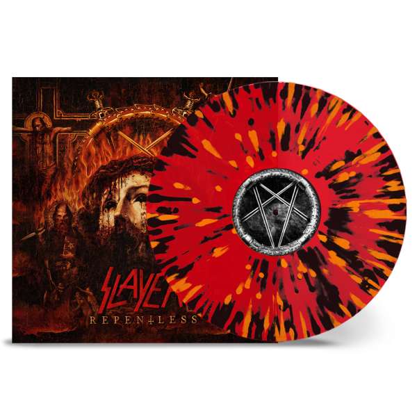 Repentless (Limited Edition) (Transparent Red W/ Solid Orange & Black Splatter Vinyl) - Slayer - LP