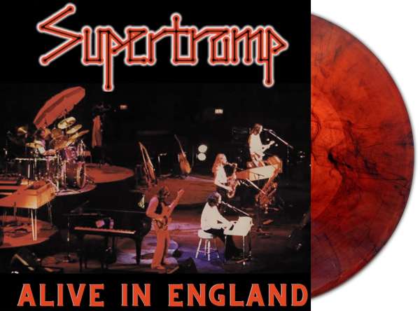 Alive In England (180g) (Limited Edition) (Red Marbled Vinyl) - Supertramp - LP
