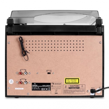 Auna 388-BT Hifi Stereoanlage mit Plattenspieler (Doppel-Kassettendeck, Bluetooth-Schnittstelle, USB-SD-Slot) schwarz - 4