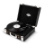 Auna Jerry Lee Retro Koffer Schallplattenspieler USB Plattenspieler zum digitalisieren ( mit Tragegriff, 2 Lautsprecher, Nostalgie-Design) schwarz-weiß - 6