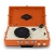 Auna Nostalgy Buckingham Kofferplattenspieler 50er Jahre Retro Schallplattenspieler im Koffer ( inkl. Tonabnehmersystem, 3 Geschwindigkeiten, Holz-Gehäuse mit Kunstleder-Bezug, AUX-IN, tragbar) orange - 5