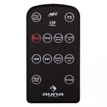 Auna TT 881 Plattenspieler MP3 USB SD UKW/MW Encoder schwarz - 7