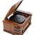 Dual NR 4 Nostalgie Musikanlage mit Plattenspieler (UKW-Tuner, MW-Radio, CD-RW, MP3, USB, Kassette, Aux-In) braun - 5