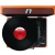 Ion Audio Vinyl Motion Deluxe | Transportabler Retro Koffer Plattenspieler mit USB Digital Encoder + wiederaufladbarem Akku - inkl. Converter Software (MAC/PC) - Braun - 4