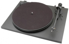 Pro-Ject Essential II Audiophiler Plattenspieler (Ortofon Tonabnehmer OM5e vormontiert) schwarz - 1