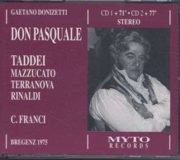 Don Pasquale - Gaetano Donizetti (1797-1848) - CD - Front