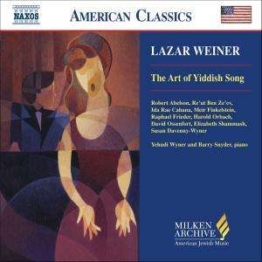 Yiddish Songs - Lazar Weiner (1897-1982) - CD - Front