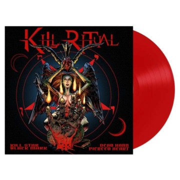 Kill Star Black Mark Dead Hand Pierced Heart (Limited Edition) (Red Vinyl) - Kill Ritual - LP - Front