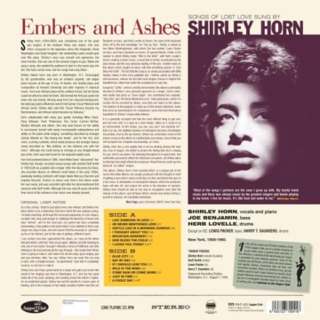 Embers And Ashes (180g) (Limited Numbered Edition) +2 Bonus Tracks - Shirley Horn (1934-2005) - LP - Rear