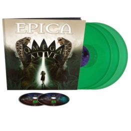 Omega Alive (Limited Earbook Edition) (Green Vinyl) - Epica - LP - Front